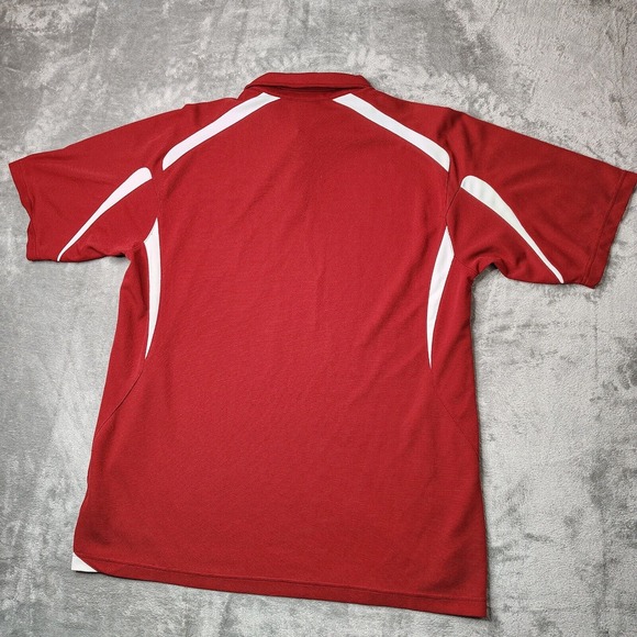 Oklahoma Sooners Nike Team Polo Shirt Mens XL Red Fit Dry‎ Performance Logo NCAA - Picture 10 of 12